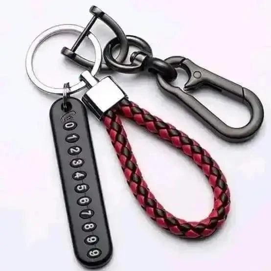 Key Ring With Phone Number