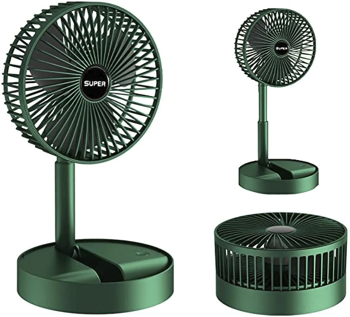 Telescopic folding fan