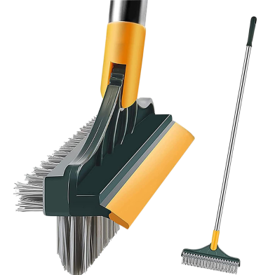 3 In 1 Tile Cleaning Brush With Wiper