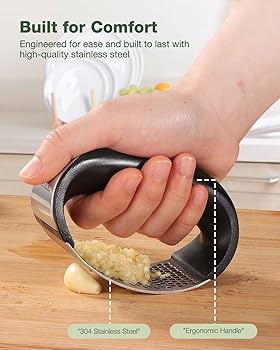 Stainless Steel Garlic Press